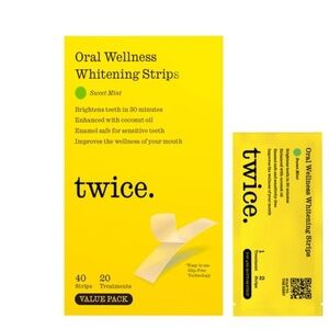 Twice Teeth Whitening Strips – 20-Day Treatment
